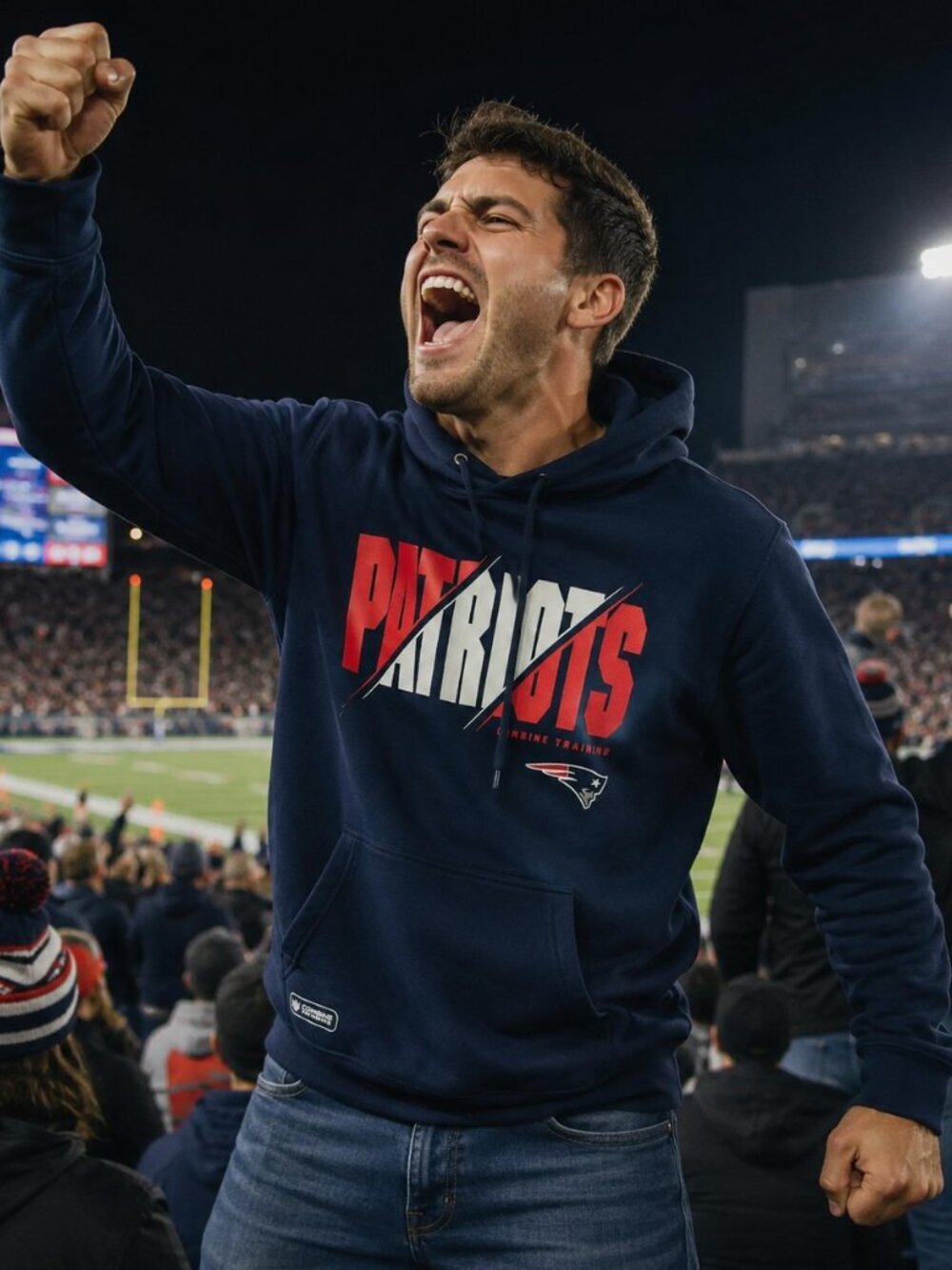PATRIOTS "NFL" HOODIE (MEDIUM)